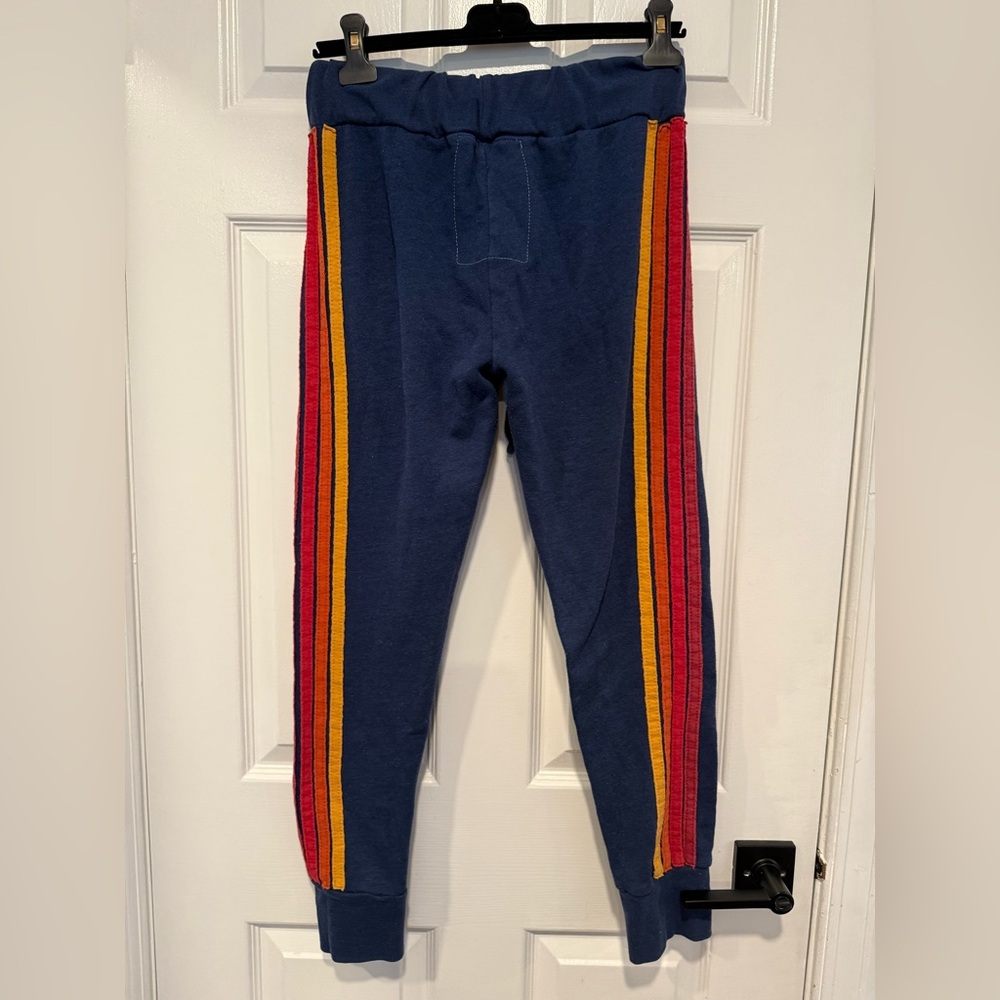 Aviator Nation 5 Stripe Sweatpants Women's Track Pants Retro joggers Loungewear